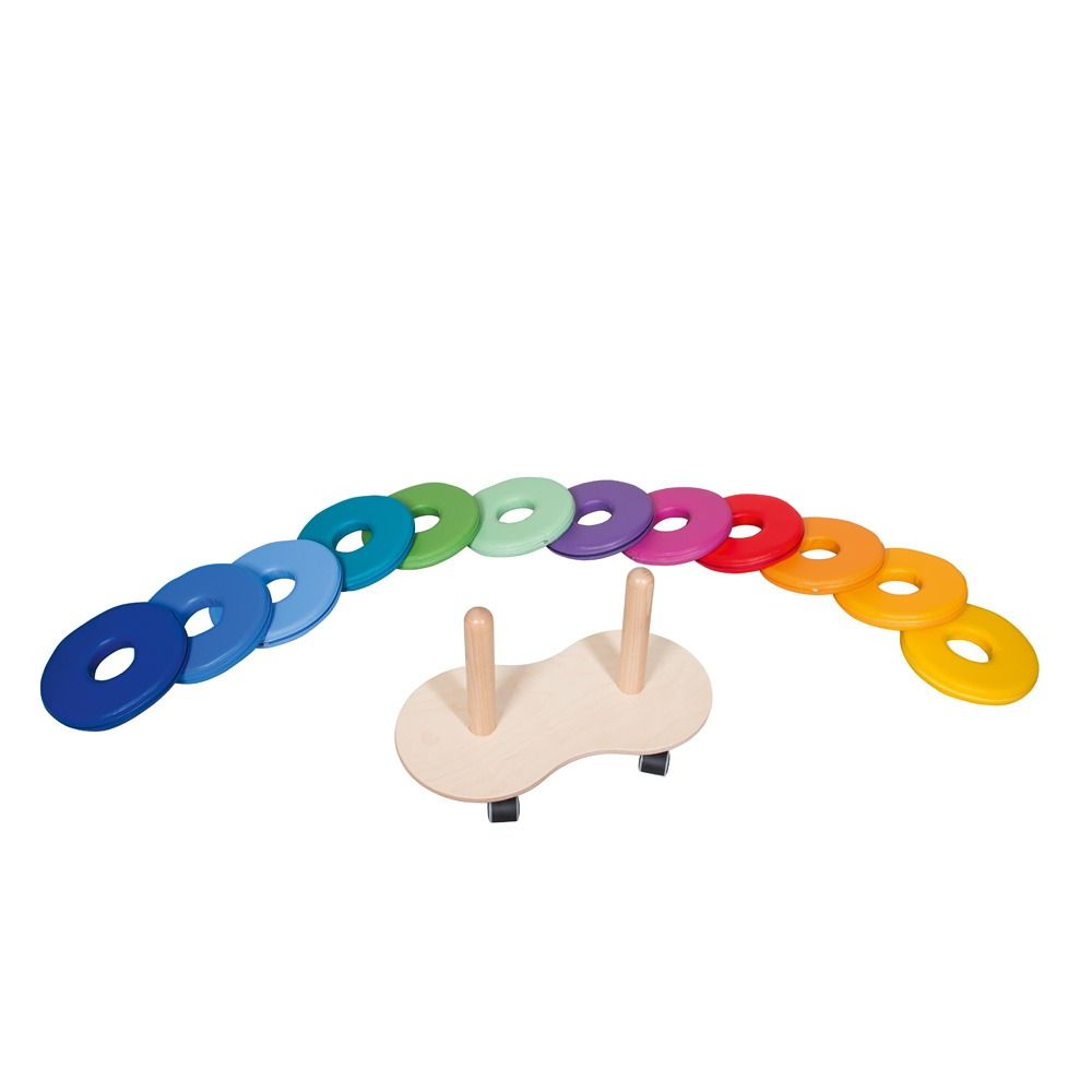 Rolling Trolley with 12 Donut Floor Cushions by NOVUM