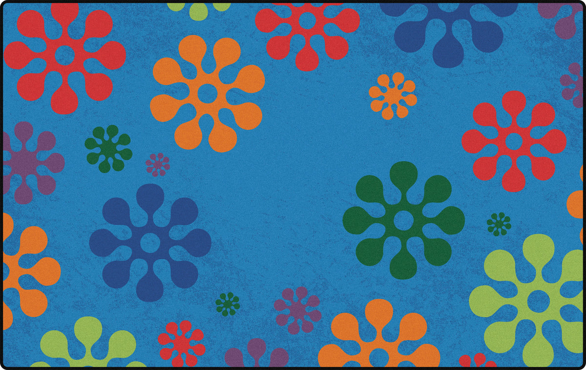 Flower Burst Classroom Rug