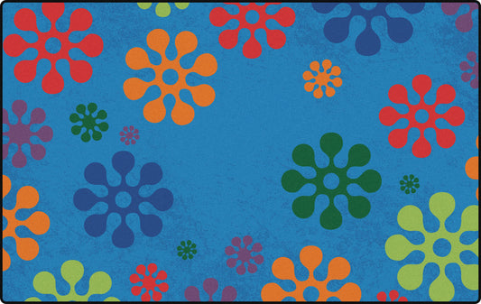 Flower Burst Classroom Rug