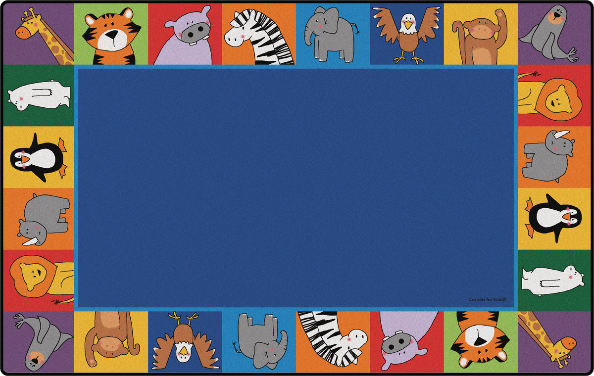 Zoo Animal Seating Classroom Rug
