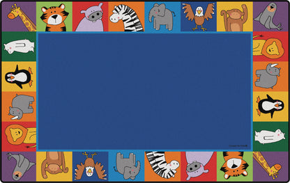 Zoo Animal Seating Classroom Rug
