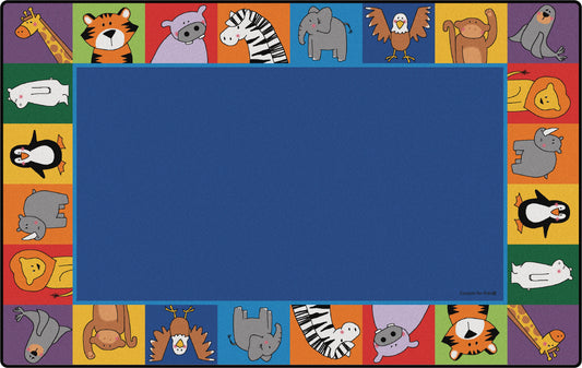 Zoo Animal Seating Classroom Rug