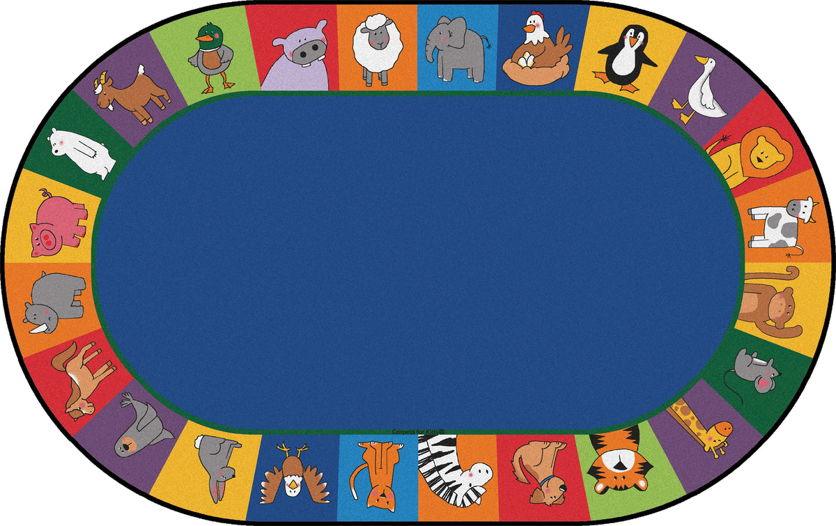 All the Animals Seating Classroom Rug