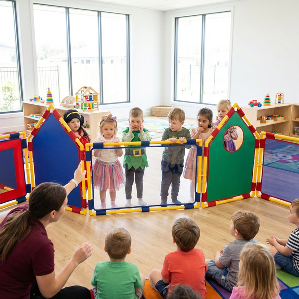 Pretend Play Village Room Divider Panel Set, view 5