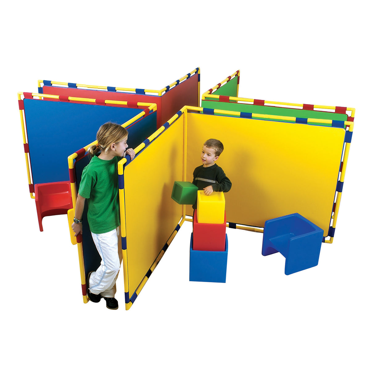 Large Right Angle Freestanding Classroom Divider Panel, view 8