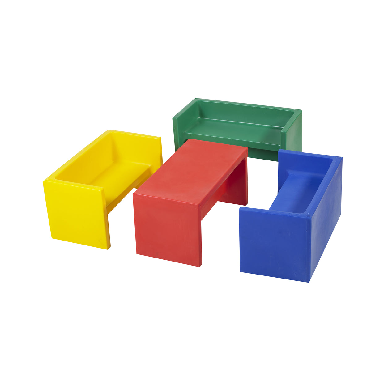3-in-1 Flexible Seating Bench and Activity Table, view 10