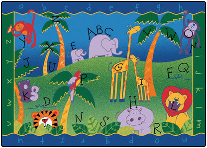 Alphabet Jungle Classroom Rug