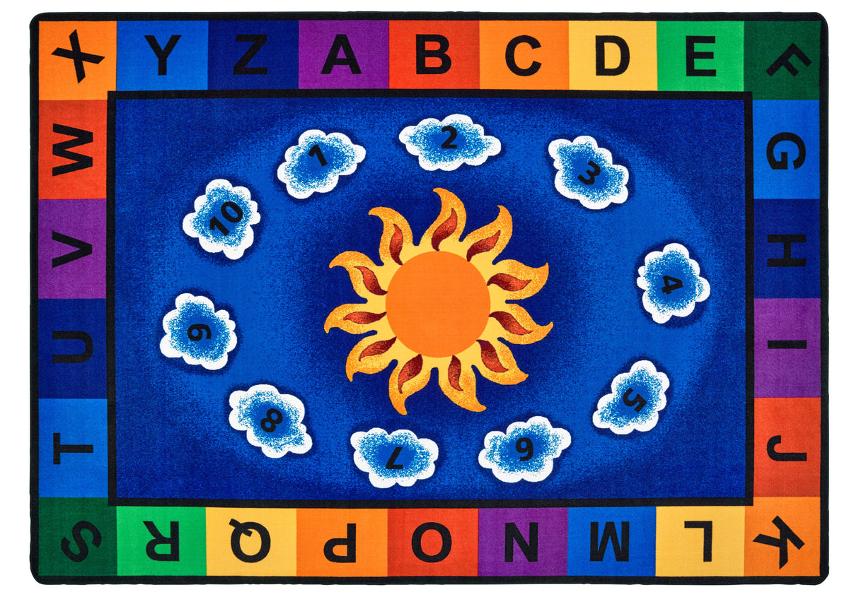 Sunny Day Learn & Play Classroom Rug