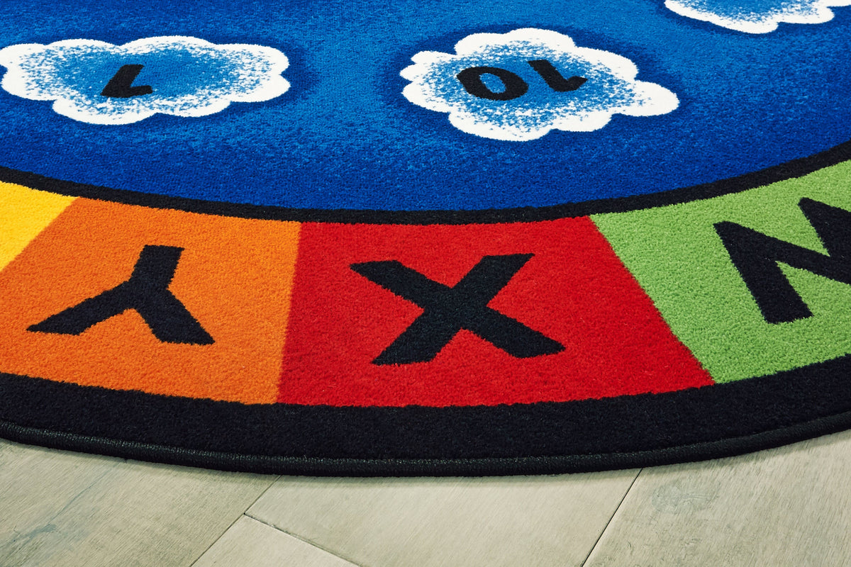 Sunny Day Learn & Play Classroom Rug, view 5