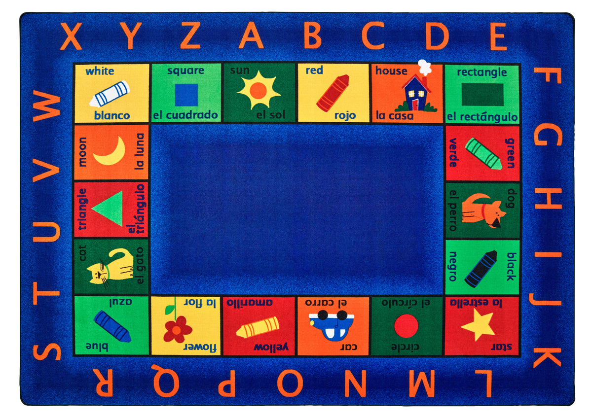 Bilingual Circletime Classroom Rug