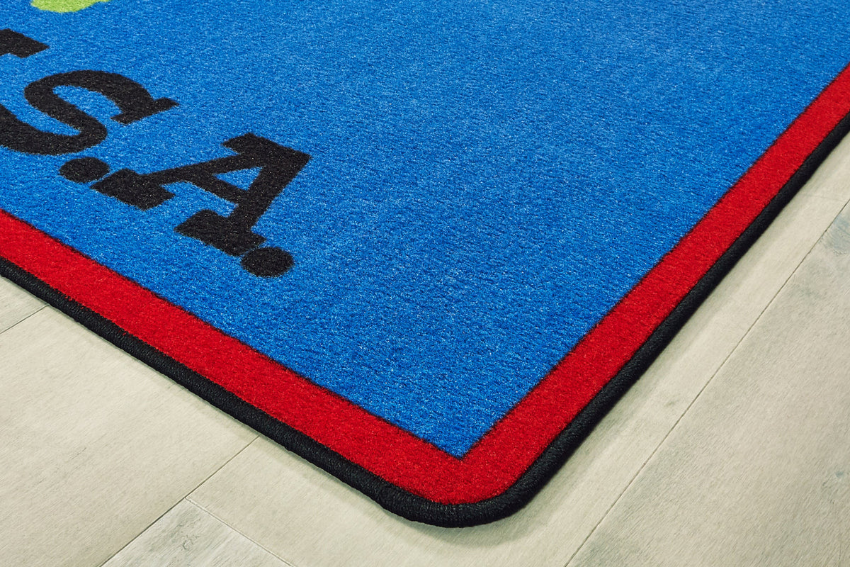 USA Map Classroom Rug, view 4