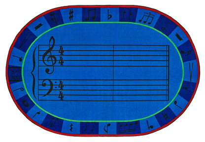 A-Sharp Music Classroom Rug