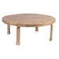 Preschool Classroom Table with Natural Wood Finish, Round 36", 14" H