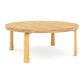 Preschool Classroom Table with Natural Wood Finish, view 3