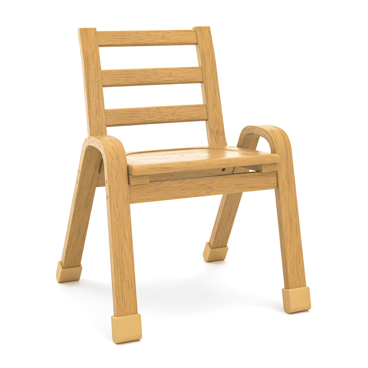 Stackable Hardwood Preschool Chair, view 4