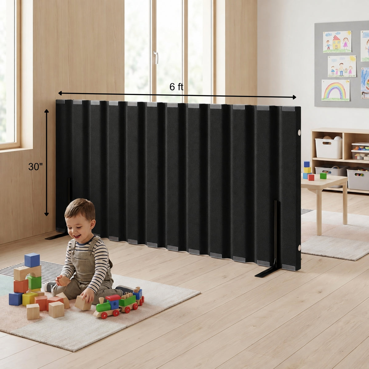 Sound-Dampening Flexible Classroom Room Divider, view 2