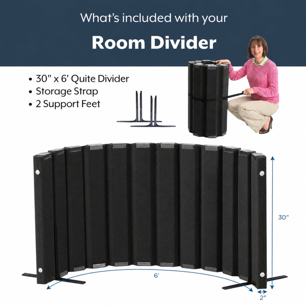 Sound-Dampening Flexible Classroom Room Divider, view 3