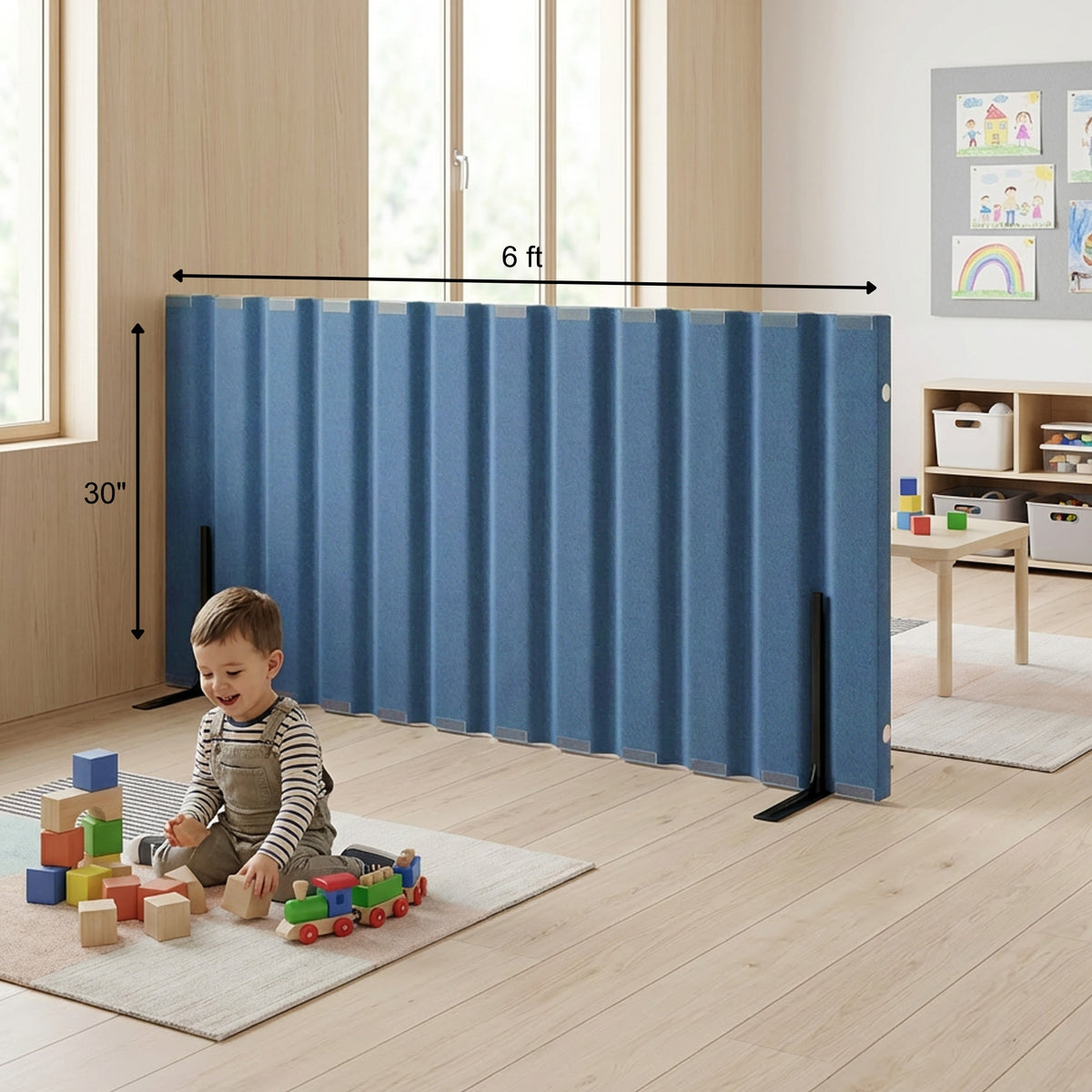 Sound-Dampening Flexible Classroom Room Divider, view 10