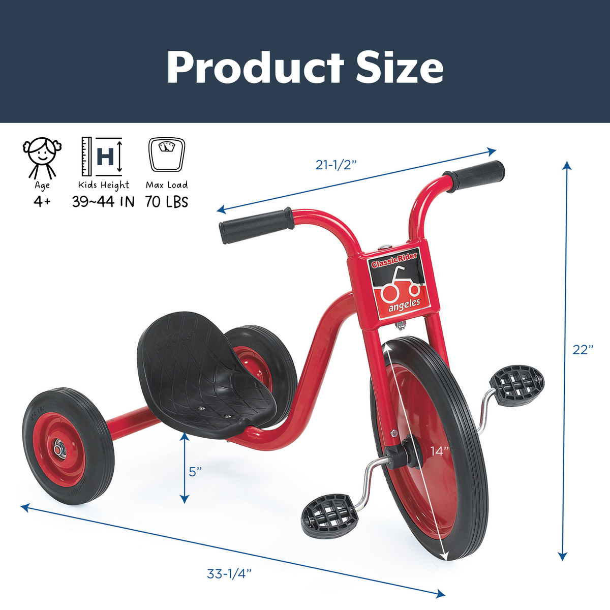 14" Big-Wheel Super Cycle Trike, view 9