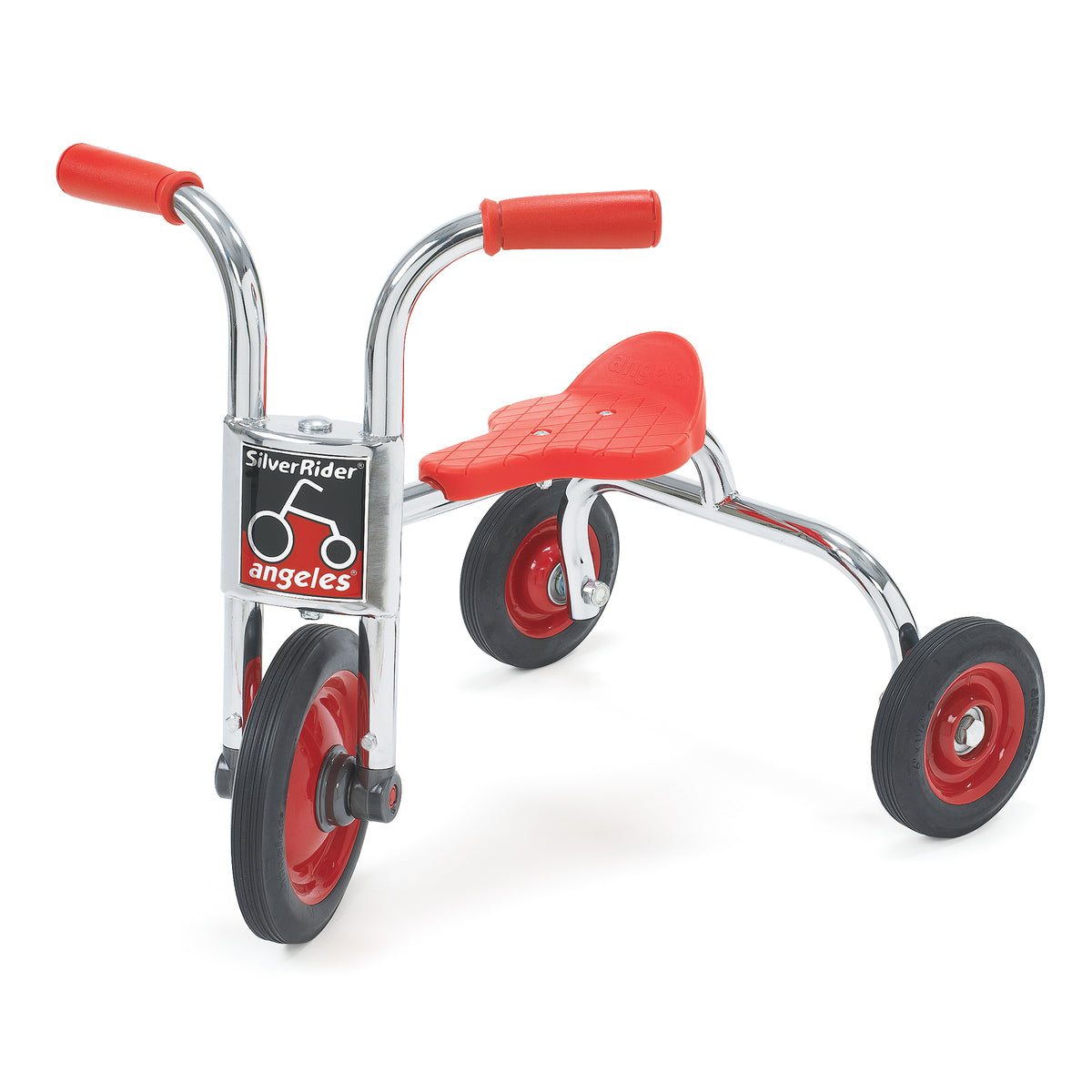 8" Steel Push Trike for Beginners, Red, view 3