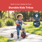8" Steel Push Trike for Beginners, Red, view 6
