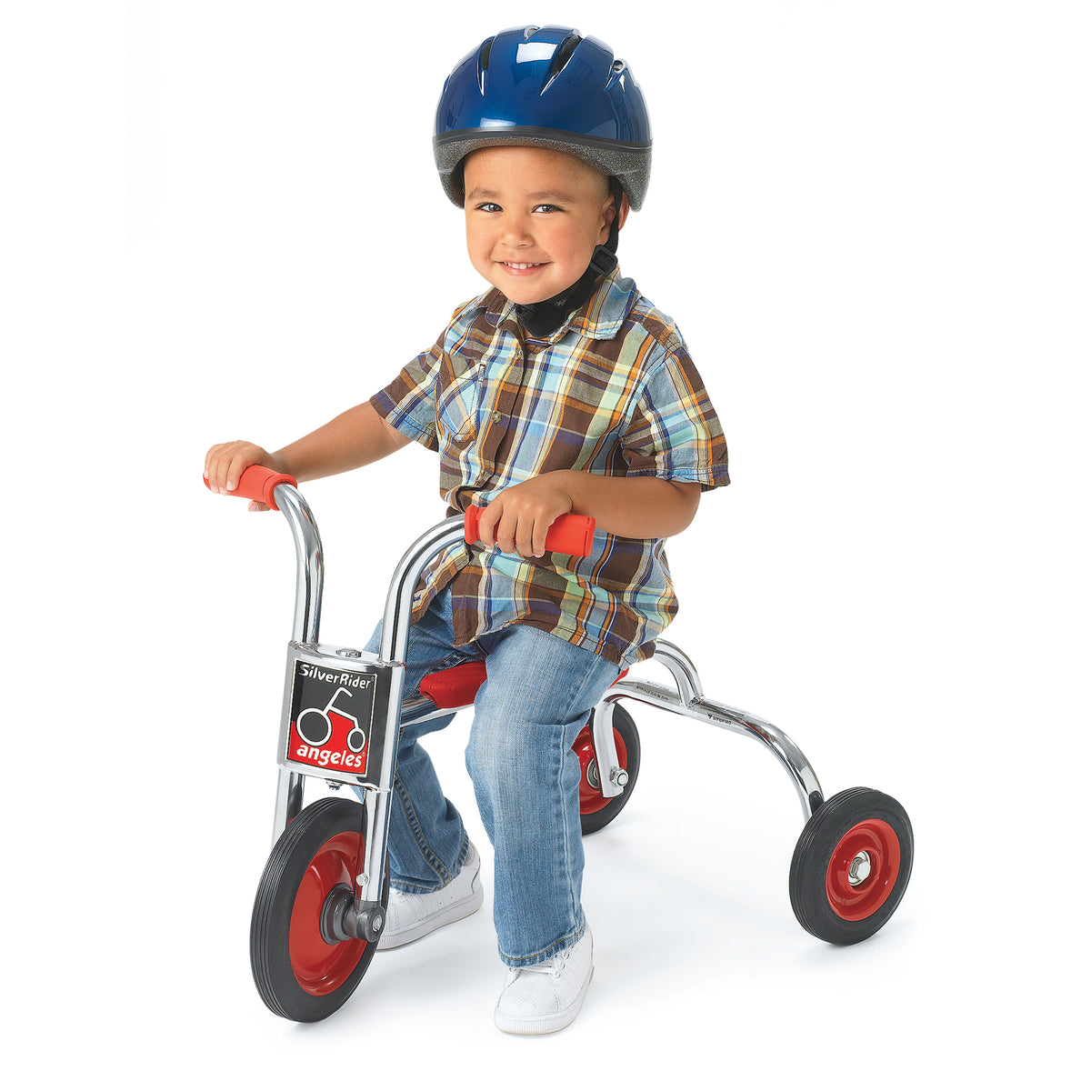 8" Steel Push Trike for Beginners, Red