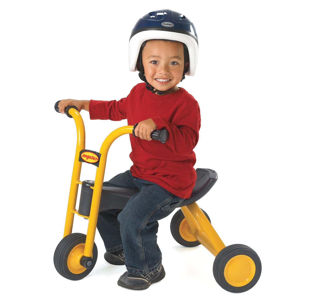 8" Mini Push Trike for Toddlers, Yellow, view 2