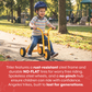 8" Mini Push Trike for Toddlers, Yellow, view 10