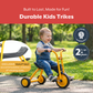 Yellow Steel Preschool Tricycle, view 6