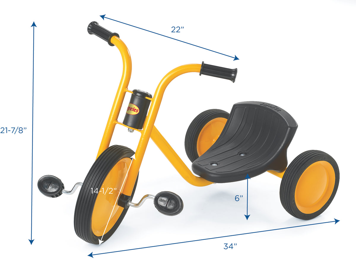 Low-Seat High-Back Trike with 14.5" Front Wheel, view 6