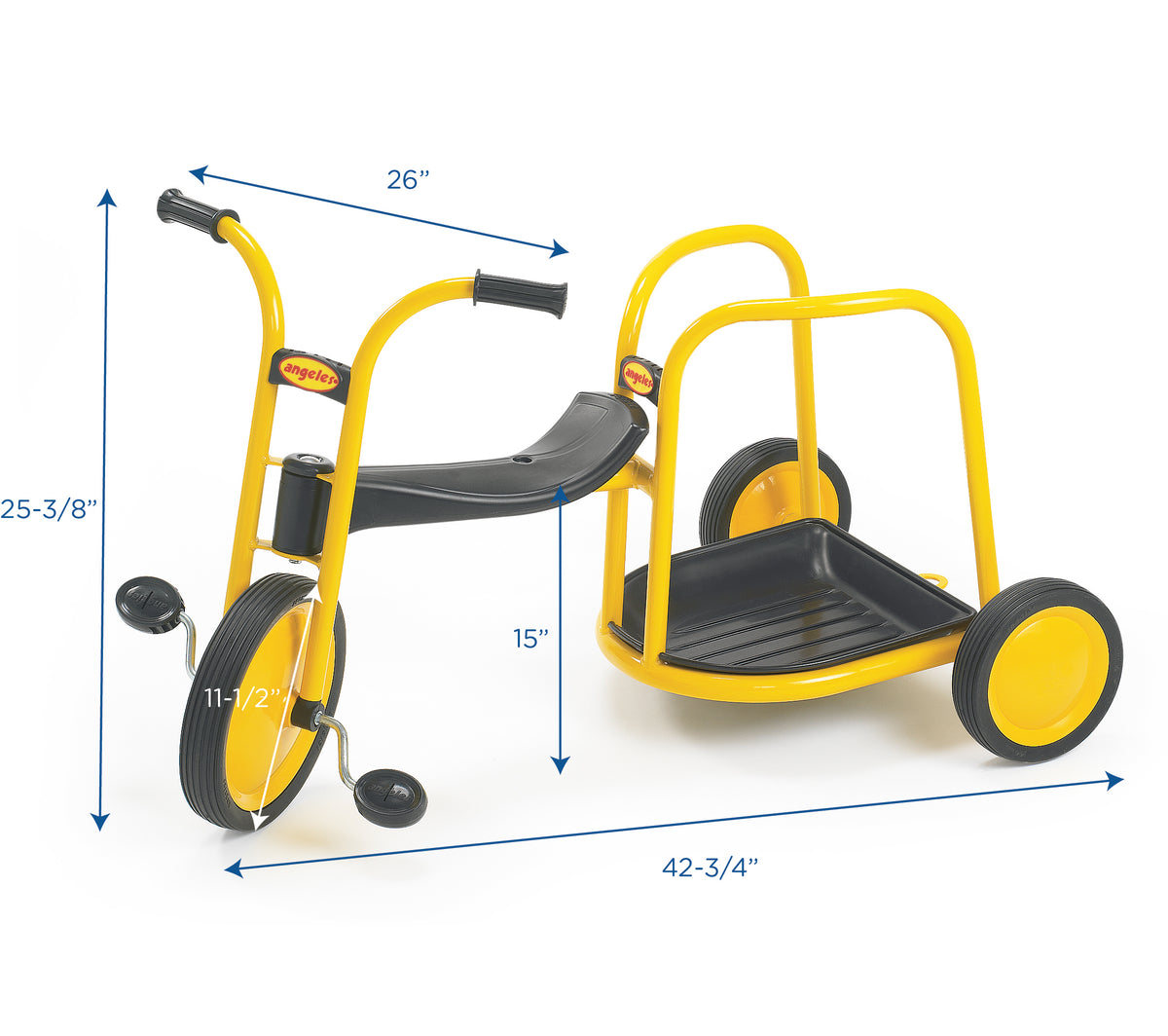 12" Chariot Trike with Rear Cargo Bed, view 3