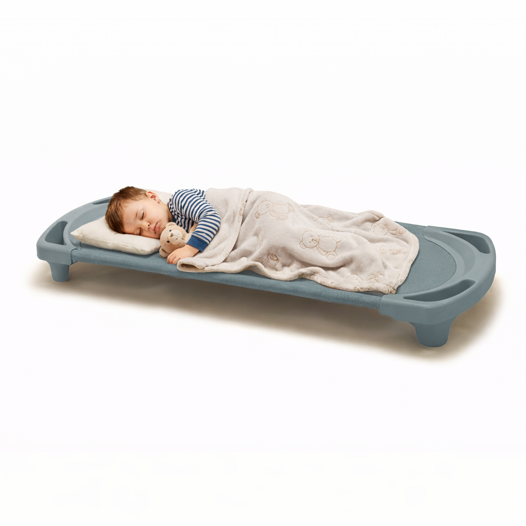 Vertical-Stacking Daycare Nap Cot with Enclosed Ends, view 20