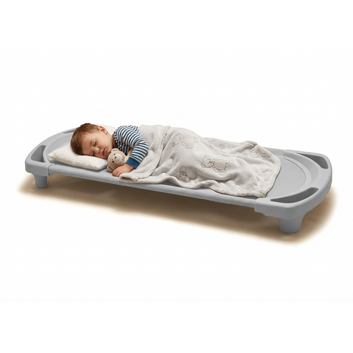 Vertical-Stacking Daycare Nap Cot with Enclosed Ends, view 19