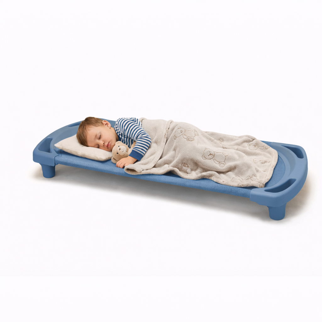 Vertical-Stacking Daycare Nap Cot with Enclosed Ends, view 16