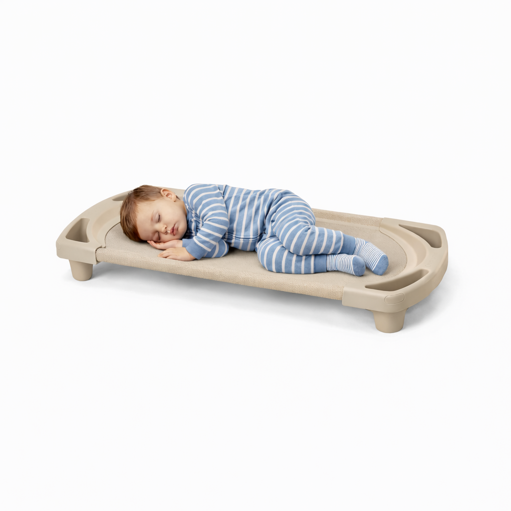 Vertical-Stacking Daycare Nap Cot with Enclosed Ends, view 12