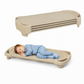 Vertical-Stacking Daycare Nap Cot with Enclosed Ends, Sand / Toddler / Set of 4