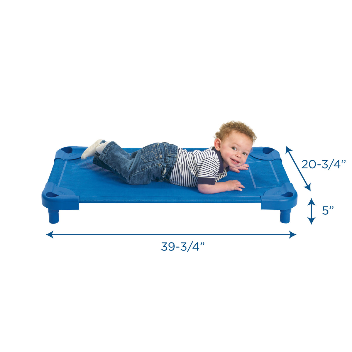 Nesting Mesh Toddler Nap Cot – Single, Assembled, view 2