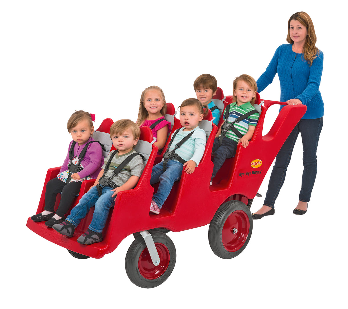 6-Passenger Daycare Stroller Buggy, view 2
