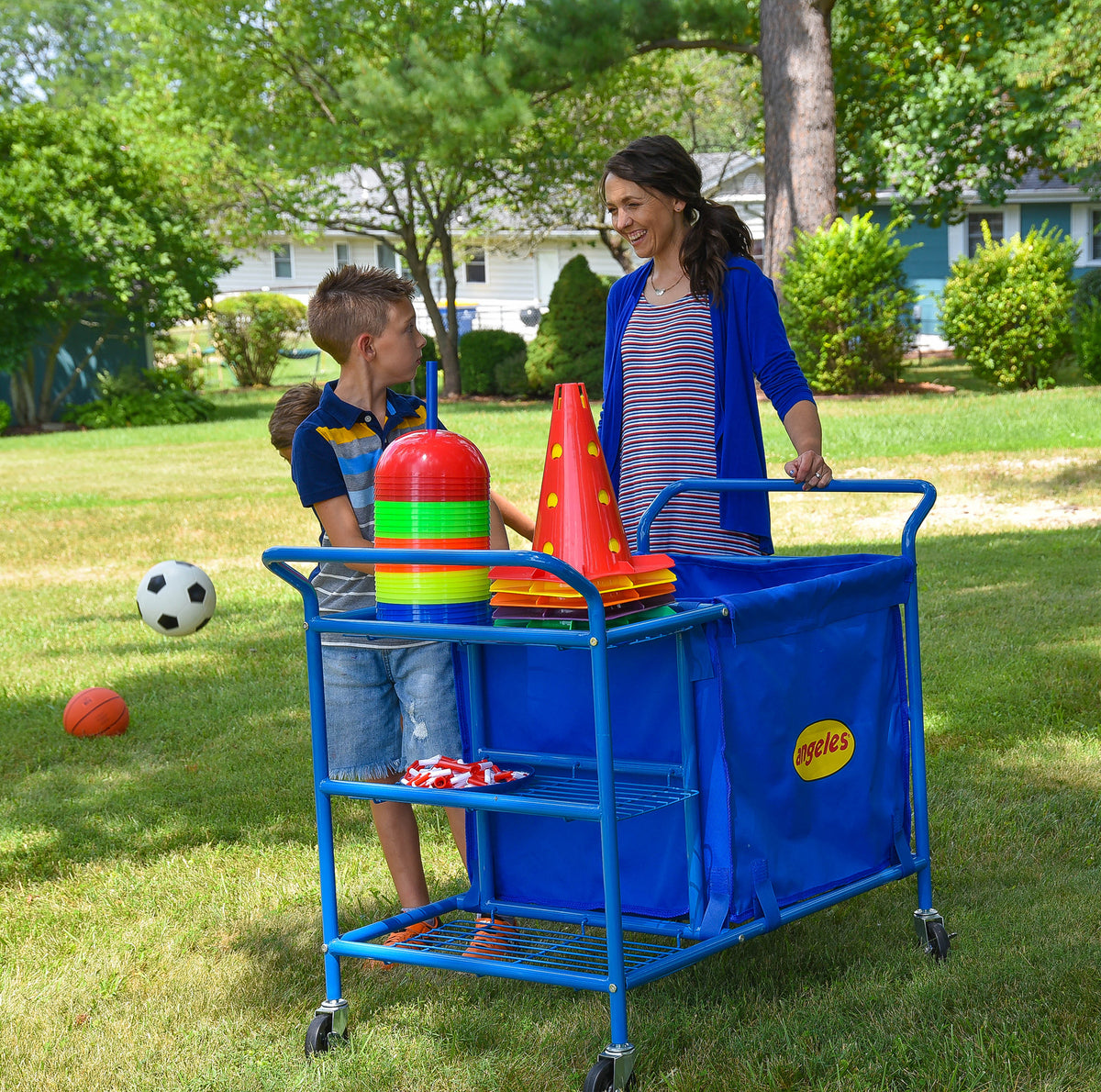Mobile Ball and Gym Equipment Cart, view 6