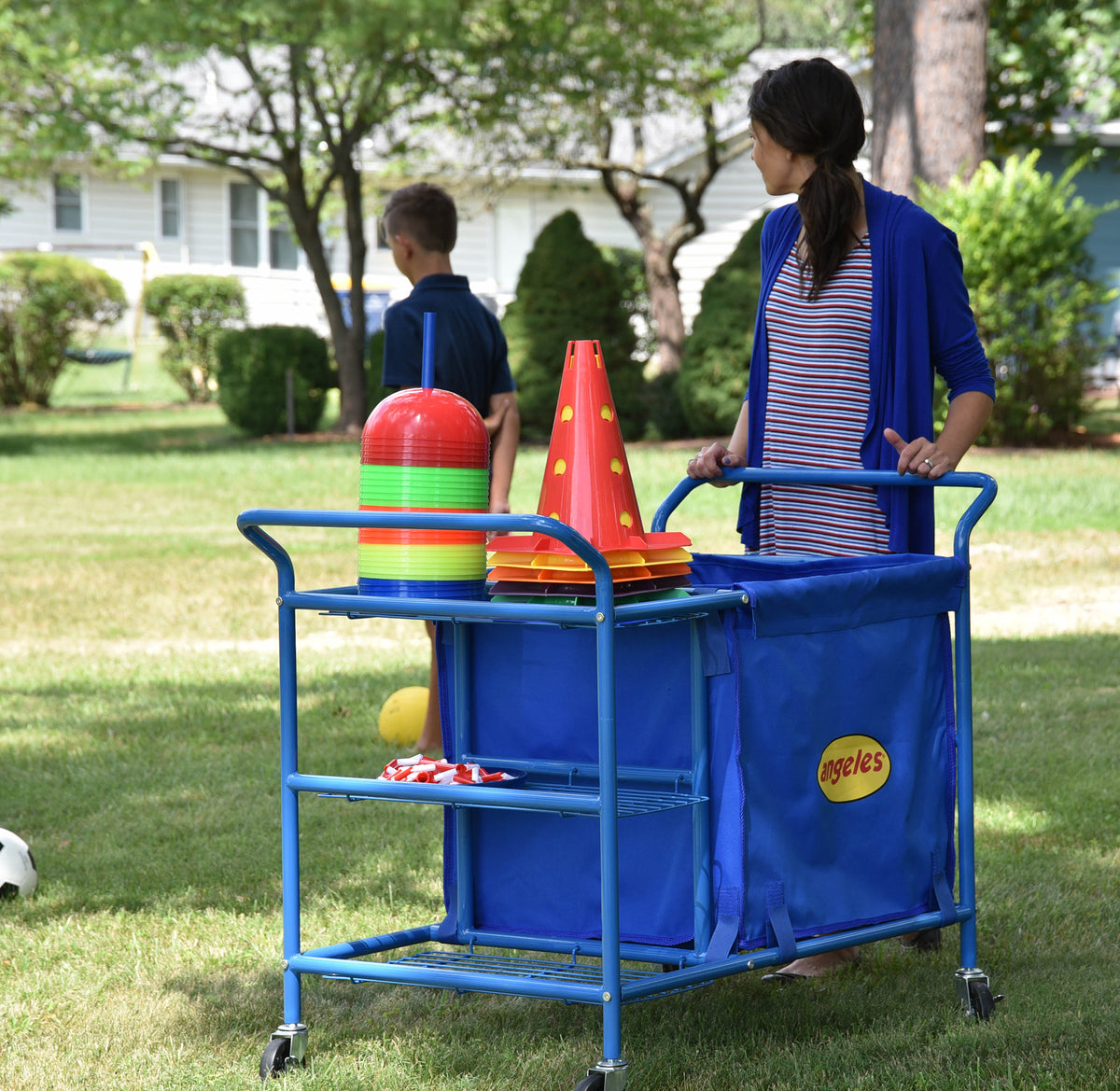 Mobile Ball and Gym Equipment Cart, view 7