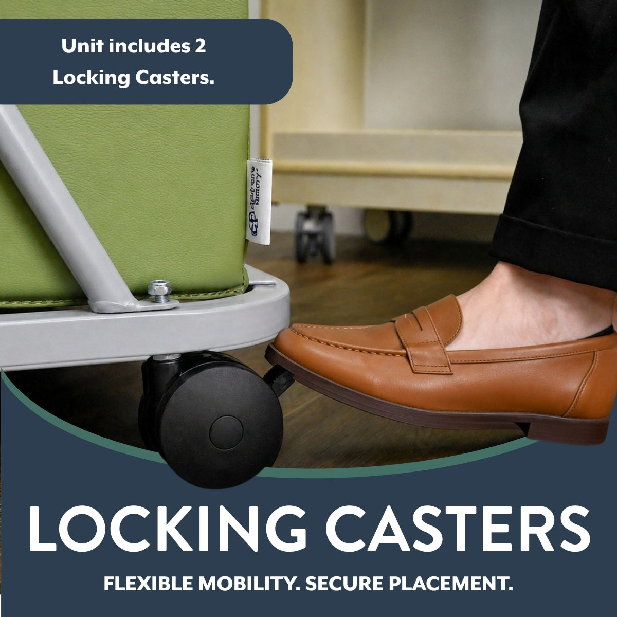Universal Rolling Rest Mat Storage Cart, view 5