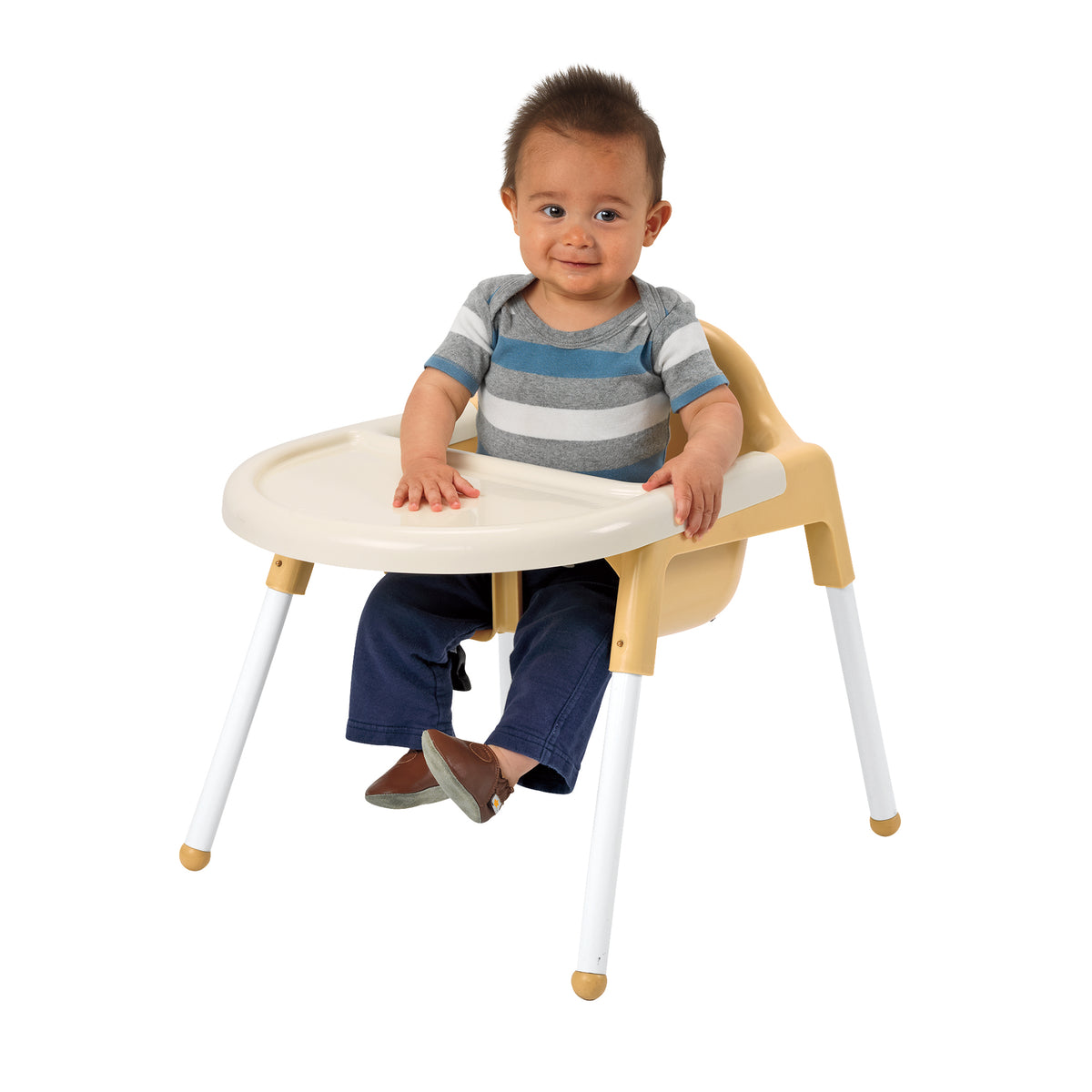 Stackable Infant Feeding Chair with Harness and Tray, view 2