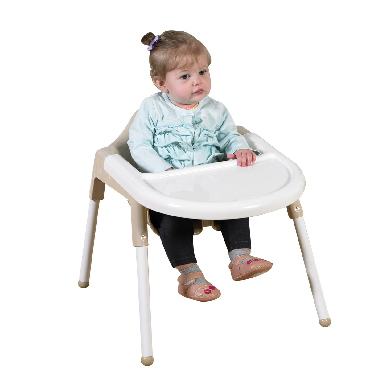 Stackable Infant Feeding Chair with Harness and Tray, view 4