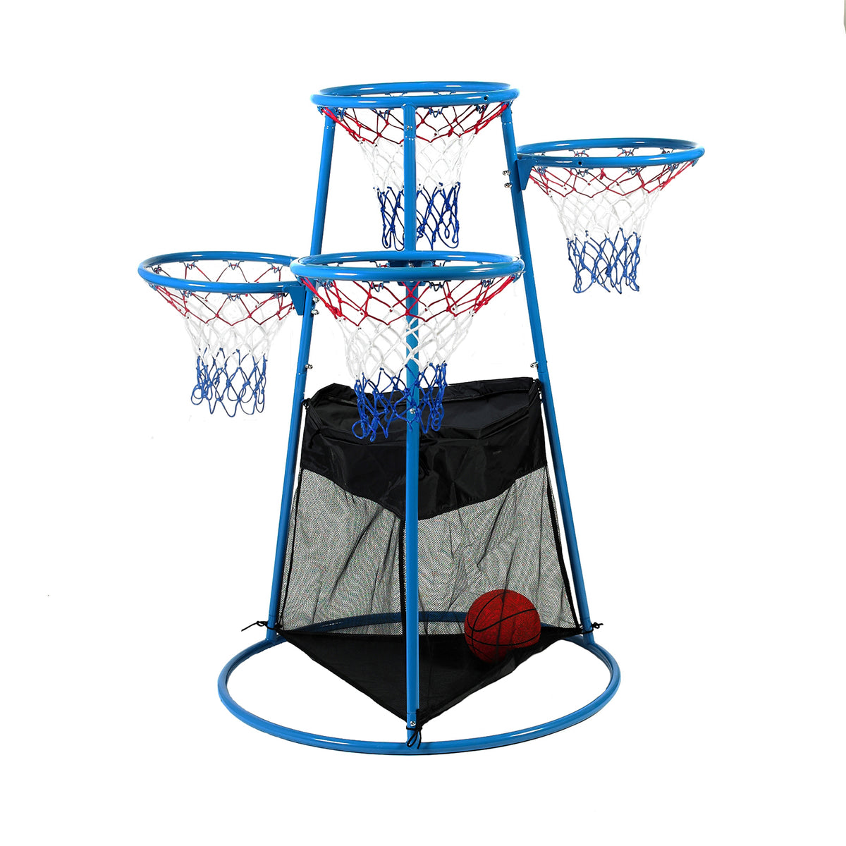4-Hoop Toddler Basketball Stand with Storage Bag, view 4