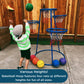 4-Hoop Toddler Basketball Stand with Storage Bag, view 6