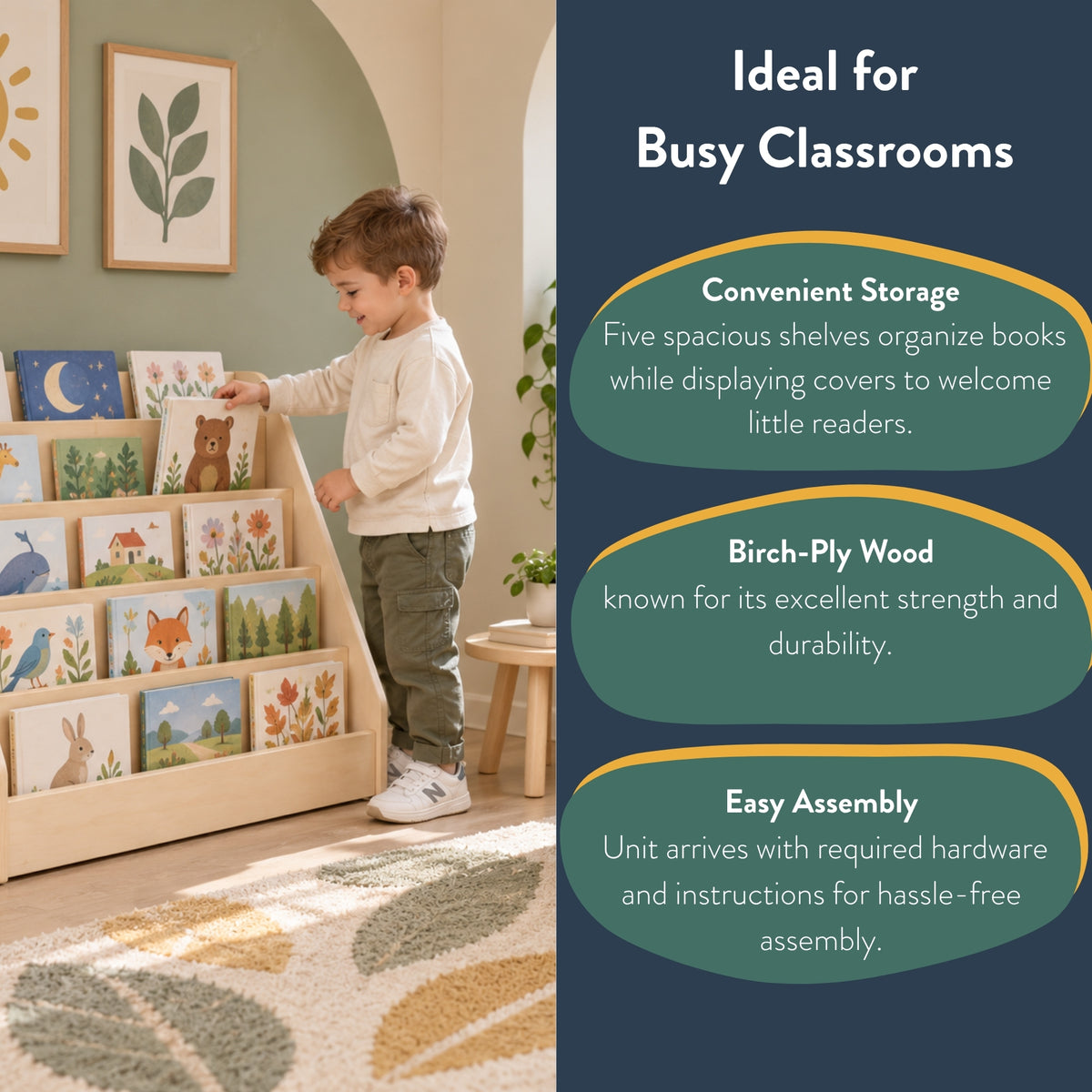 5-Shelf Book Display, view 4
