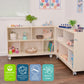 Mobile 30" H 2-Shelf Fold-and-Lock Storage Unit, view 6