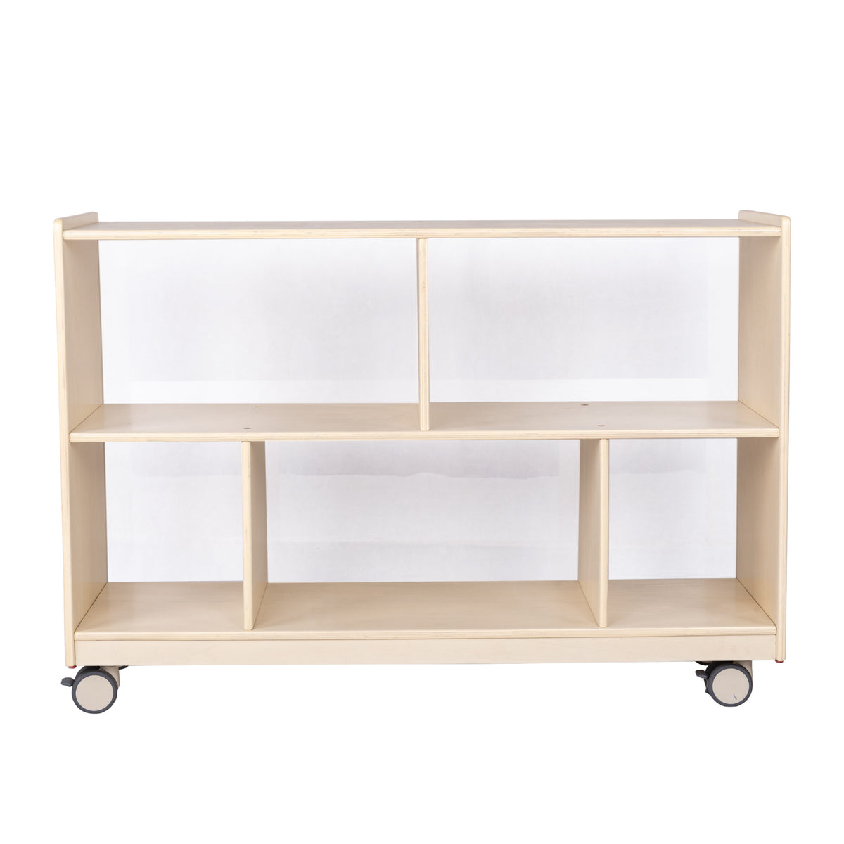 Mobile 29" H 2-Shelf Storage with Clear Back - RTA
