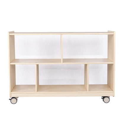 Mobile 29" H 2-Shelf Storage with Clear Back - RTA
