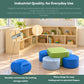 Mobile 24" H 2-Shelf Fold-and-Lock Storage Unit, view 3